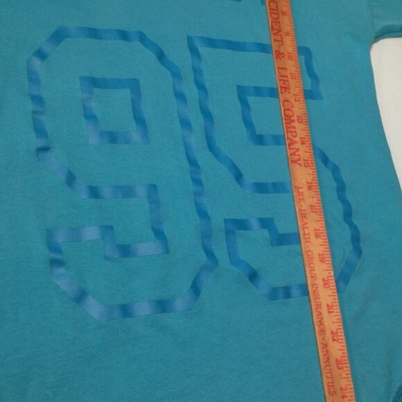 Nike Just Do It Shirt Women S Blue 1995 Rerto Sports Jersey Athletic Blokecore - Picture 4 of 9